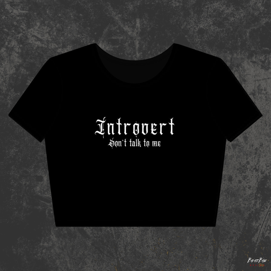 Introvert Crop Top